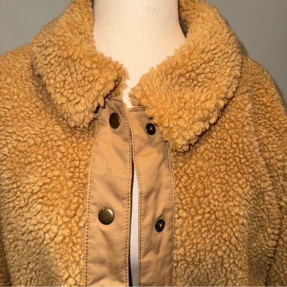 Madewell Sherpa Portland Jacket in Distant Sand Melange - Picture 8 of 11